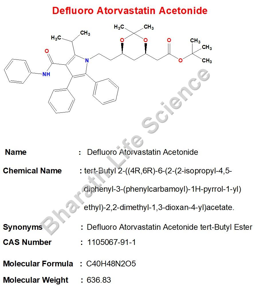 Defluoro Atorvastatin Acetonide